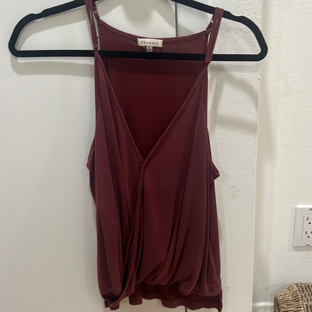 Size small burgundy tank top